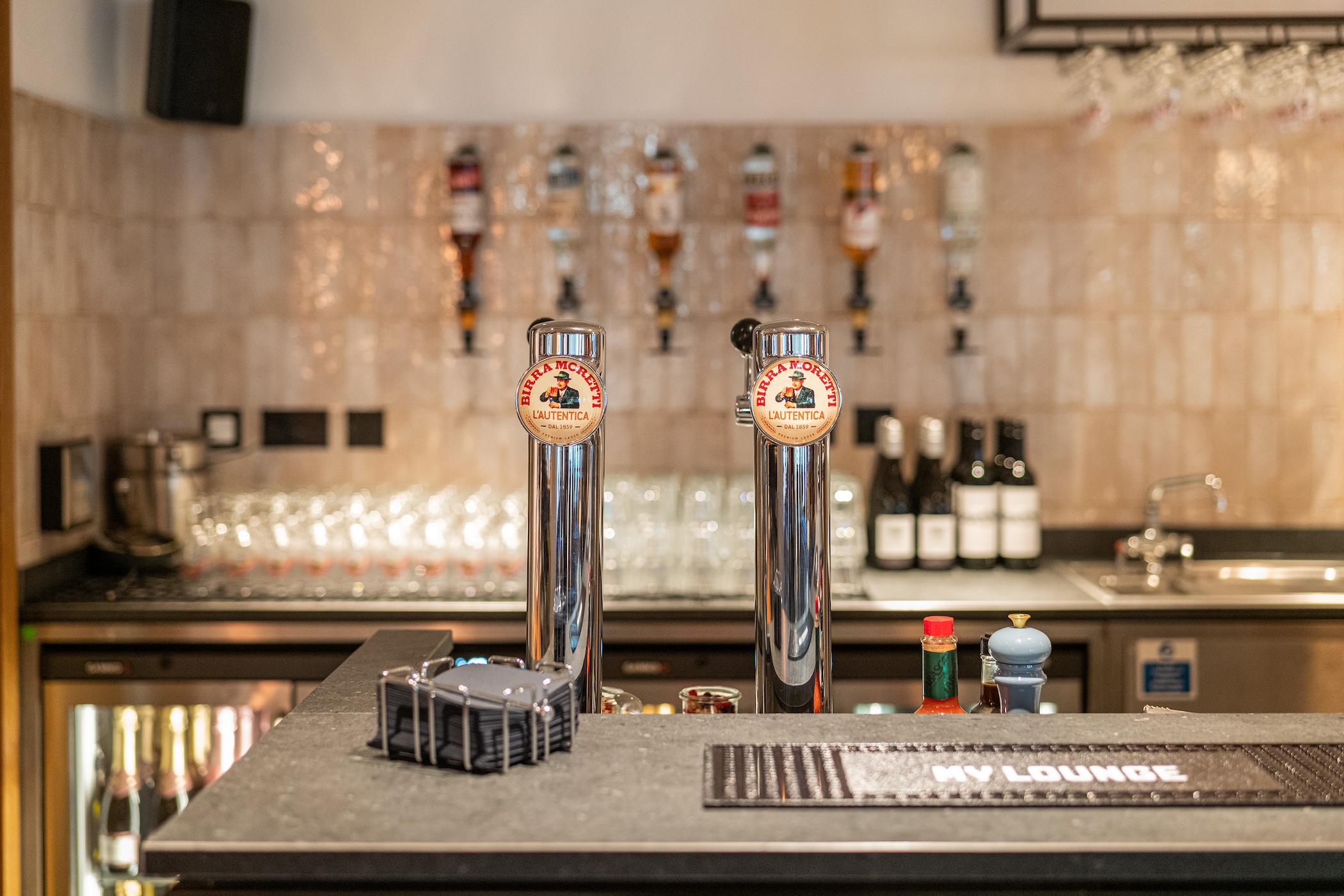 My Lounge at Luton Bar Close Up