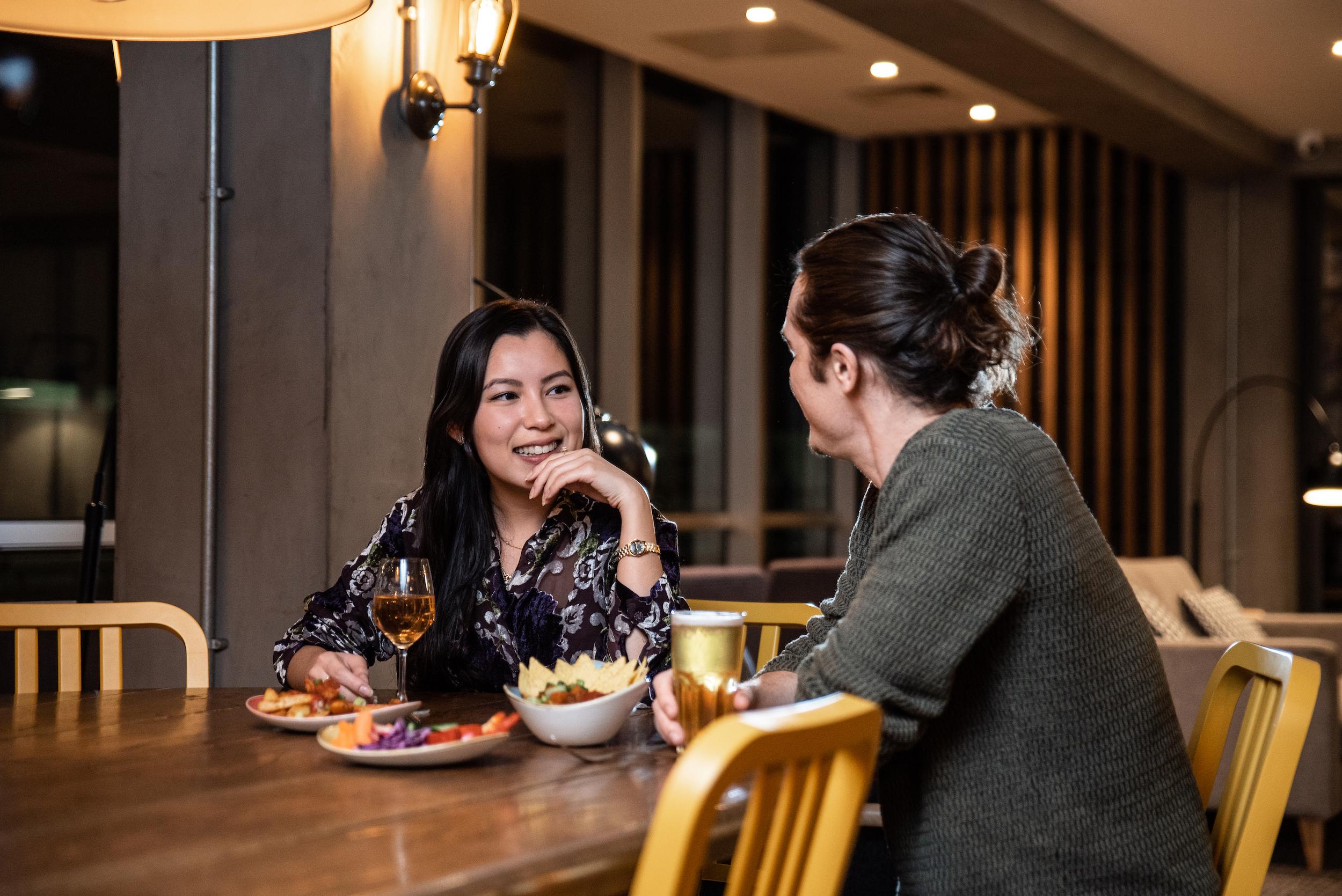 My Lounge Lifestyle Guests Eating and Drinking